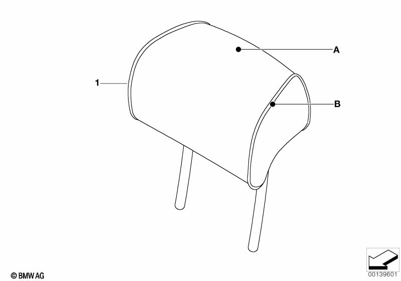 Indv. headrest, basic seat, rear