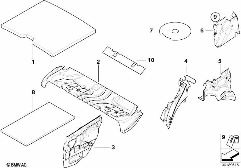 Genuine BMW 51488233842 E46 Sound Insulating Right (Inc. 316i, 330d & 318d) | ML Performance EU Car Parts