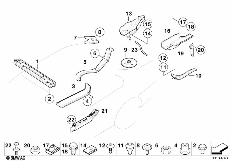 Genuine BMW 51717012103 E66 E67 E65 Rear Left Cable Covering (Inc. 740d, 745d & 735i) | ML Performance EU Car Parts
