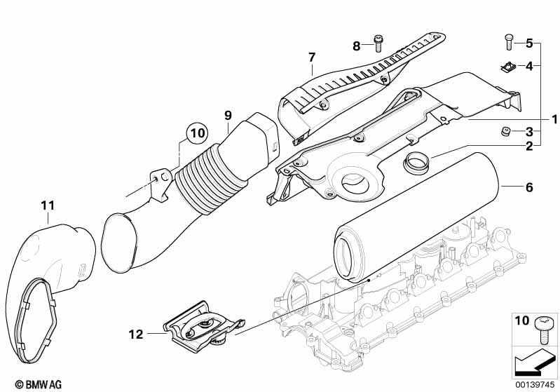 Genuine BMW 13717790056 E61 E60 Intake Duct (Inc. 530xd, 525xd & 525d) | ML Performance EU Car Parts