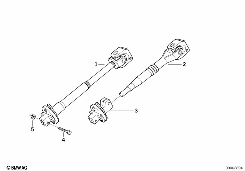 Steer.col.-lower joint assy