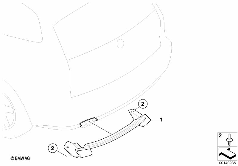 Rear apron trim for sports exhaust