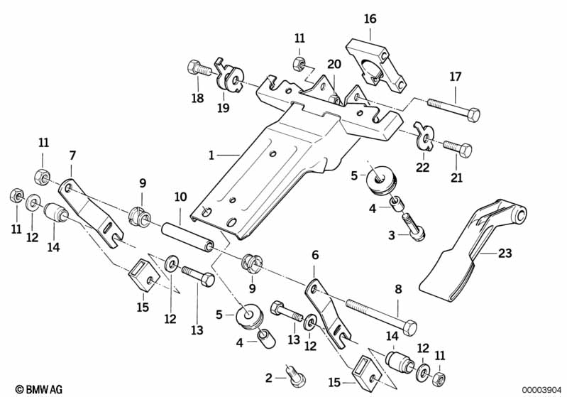 Genuine BMW 32311158447 E34 E32 E31 Securing Plate, Right (Inc. 525tds, 735i & 525i) | ML Performance EU Car Parts