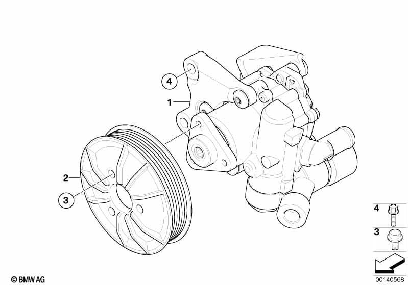 Power steering pump/Active steering