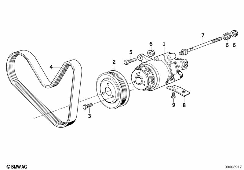 Genuine BMW 32421747289 E34 E32 E31 Threaded Bolt M8X144 (Inc. 530i, 540i & 730iL) | ML Performance EU Car Parts