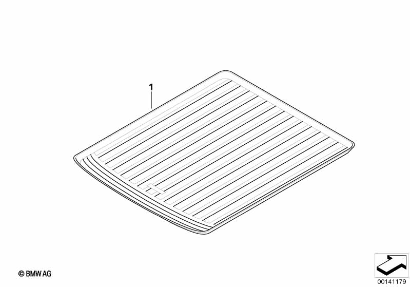 Genuine BMW 82110305087 E63 Cargo Tray E63 CPE BLACK (Inc. 645Ci & M6) | ML Performance UK Car Parts