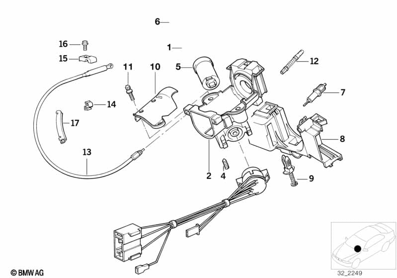 Steering lock/ignition switch