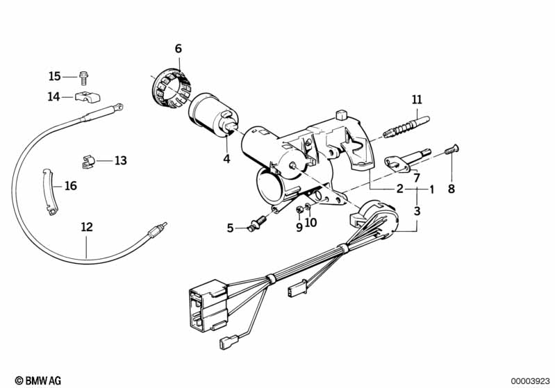 Steering lock/ignition switch
