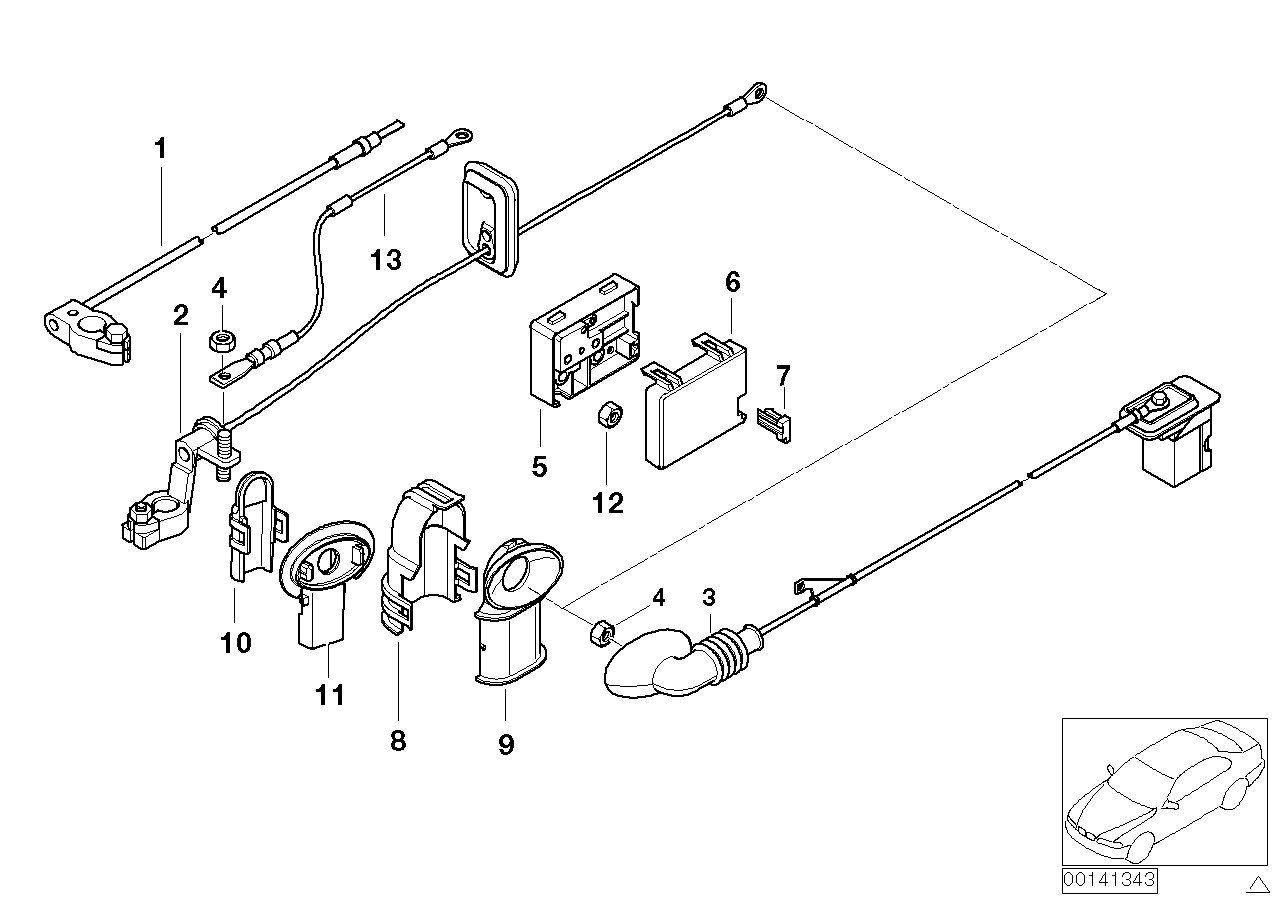 Genuine BMW 61138376330 E46 Covering Base B+ (Inc. 330d, 318Ci & M3) | ML Performance UK Car Parts