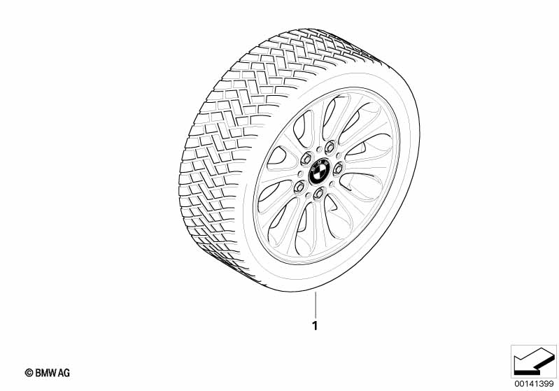 Winter wheel w.tire radial sp.139 -16