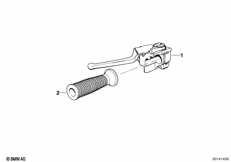 Complete left handle unit