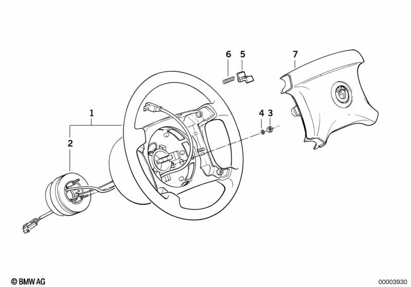 Steering wheel airbag