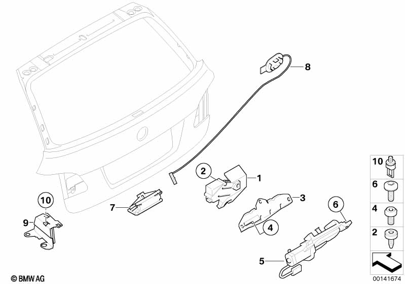Genuine BMW 51247130350 E61 Pulling Strip F Emergency Mechanism (Inc. 525i, 525xd & 550i) | ML Performance EU Car Parts
