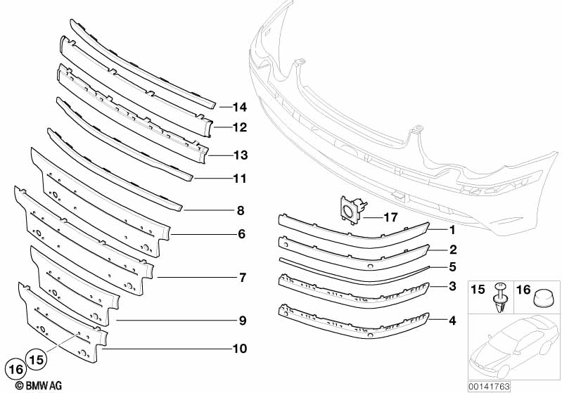 Genuine BMW 51117043454 E65 E66 Licence Plate Base Primed (Inc. 745i, 730i & 730d) | ML Performance EU Car Parts