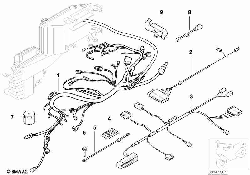 Wrng harness,chassis,tail part,heat.grip