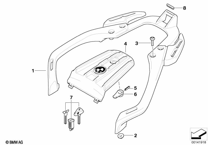 Handle with luggage support