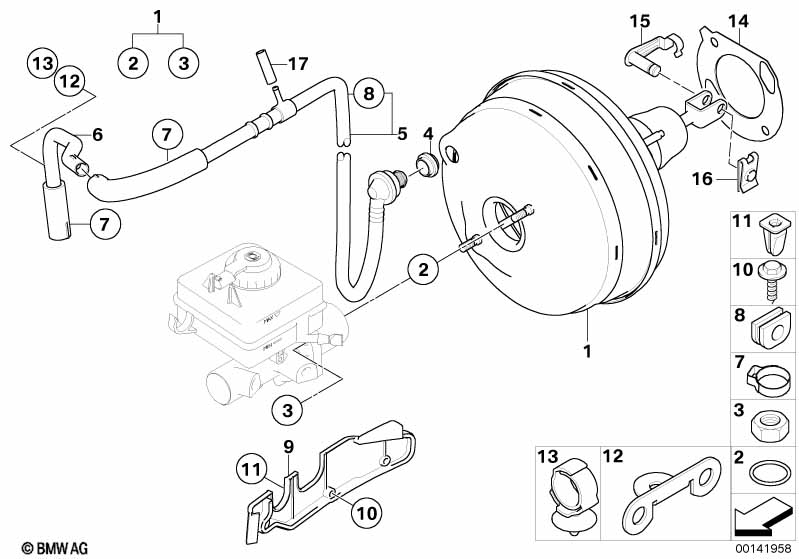 Genuine BMW 34336769631 E61 Vacuum Pipe (Inc. 530i & 530xi) | ML Performance UK Car Parts
