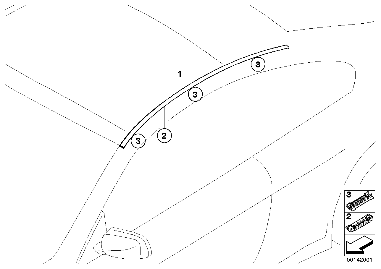 Genuine BMW 51137072614 E63 Clip (Inc. 630i, 650i & 645Ci) | ML Performance UK Car Parts