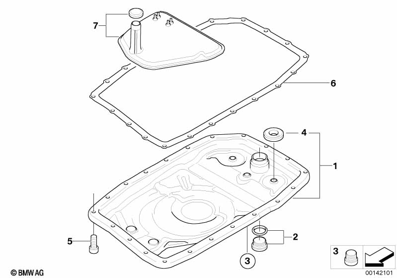 Genuine BMW 24117571202 E83 E53 Oil Pan (Inc. X5) | ML Performance UK Car Parts