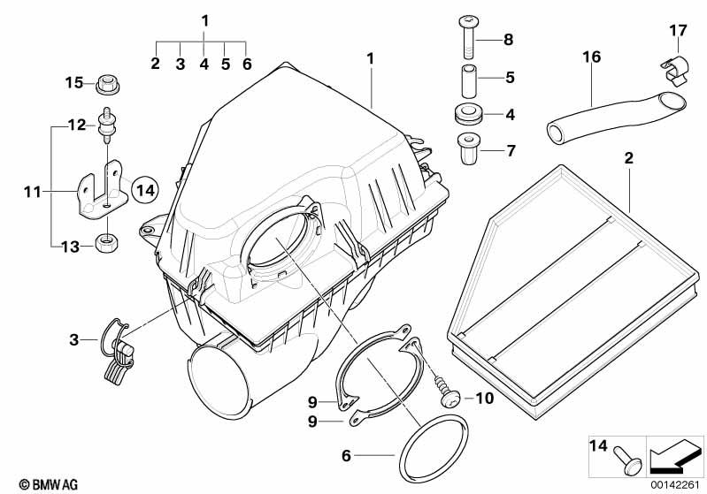 Intake silencer / Filter cartridge Intake silencer / Filter cartridge