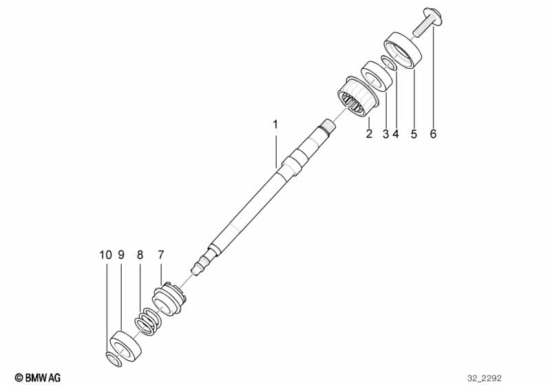 Steer.col.-steer. spin. upper