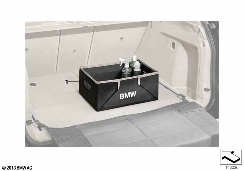 Luggage compartment, folding
