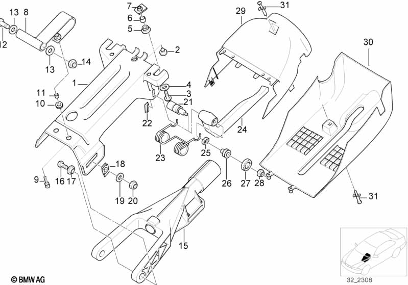 Manually adjust. steering column