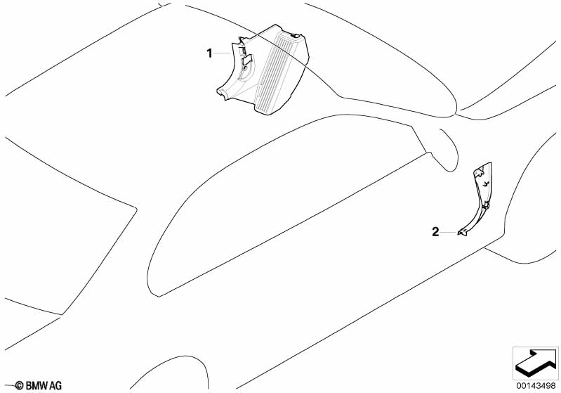 Trim panel leg room