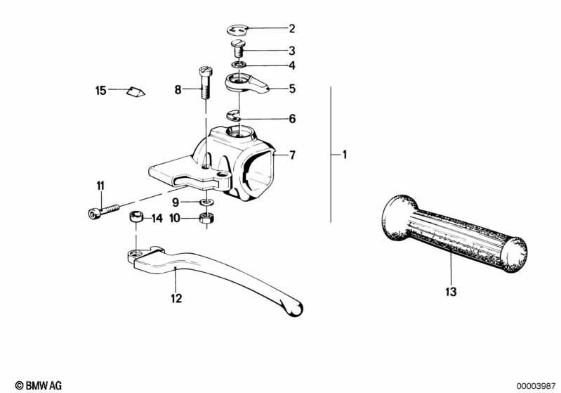 Handle unit left