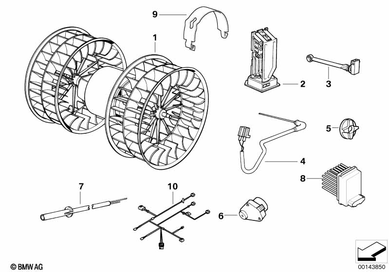Electric parts for AC unit
