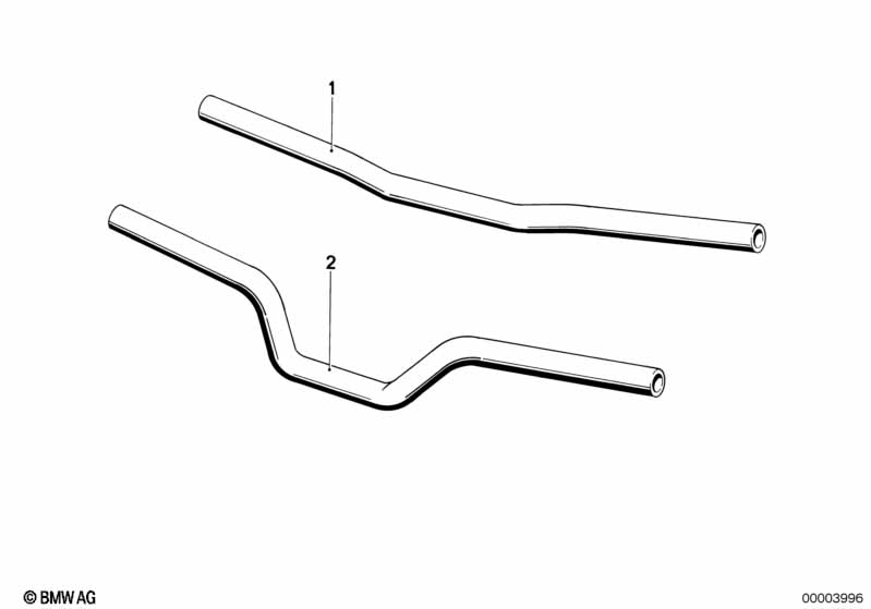 Genuine BMW 32712308408 Handlebar, Chrome 600mmCR (Inc. R60/6, R50/5 & R75/5) | ML Performance UK Car Parts