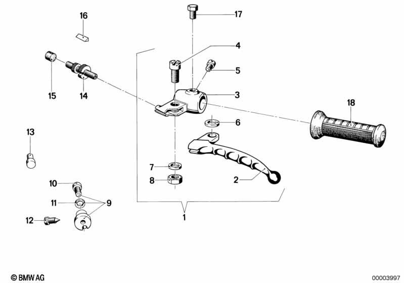 Genuine BMW 32721237811 Handle Left (Inc. R45) | ML Performance US Car Parts