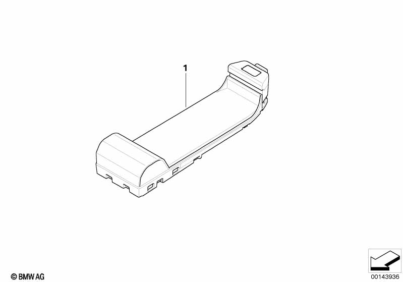 Genuine BMW 84106952934 R50 R53 Eject Box, Mobile Telephone (Inc. One 1.6i, One 1.4i & One D) | ML Performance EU Car Parts