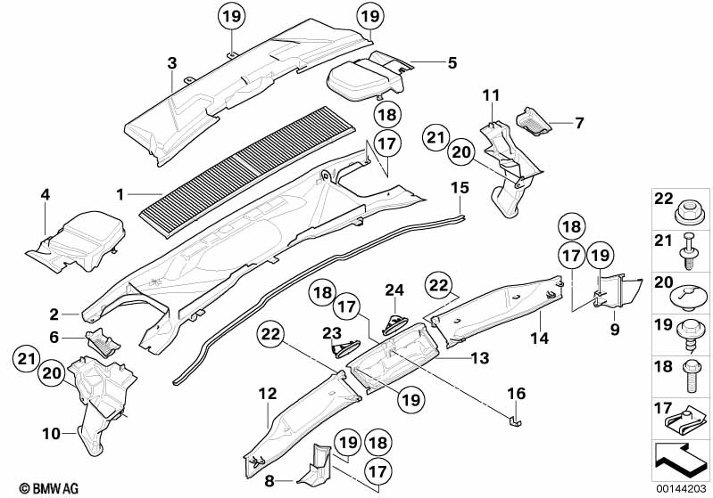 Genuine BMW 64316964415 E84 E90 E81 Dome Strut Grommet, Left (Inc. 335d) | ML Performance UK Car Parts