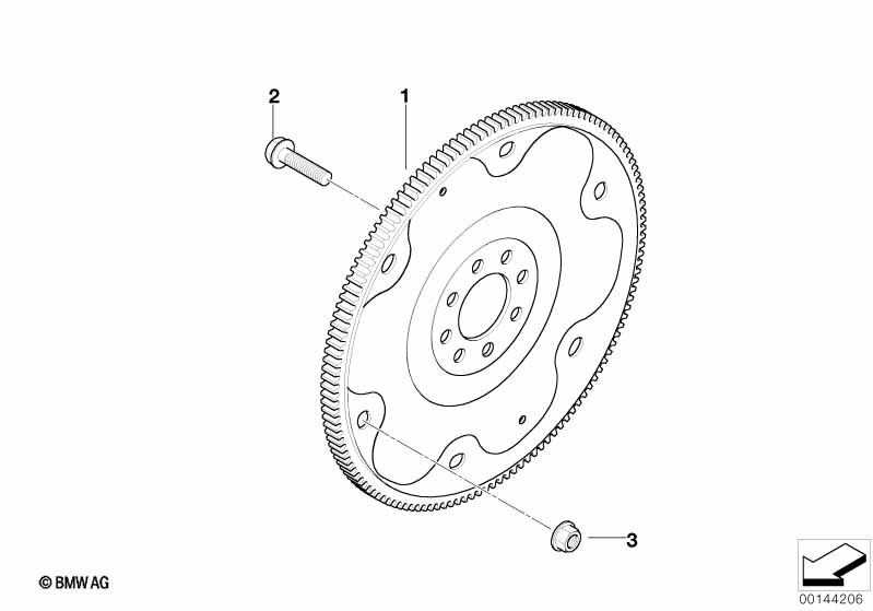 Genuine BMW 11227513347 R50 Flywheel Automatic (Inc. Cooper & One 1.6i) | ML Performance UK Car Parts