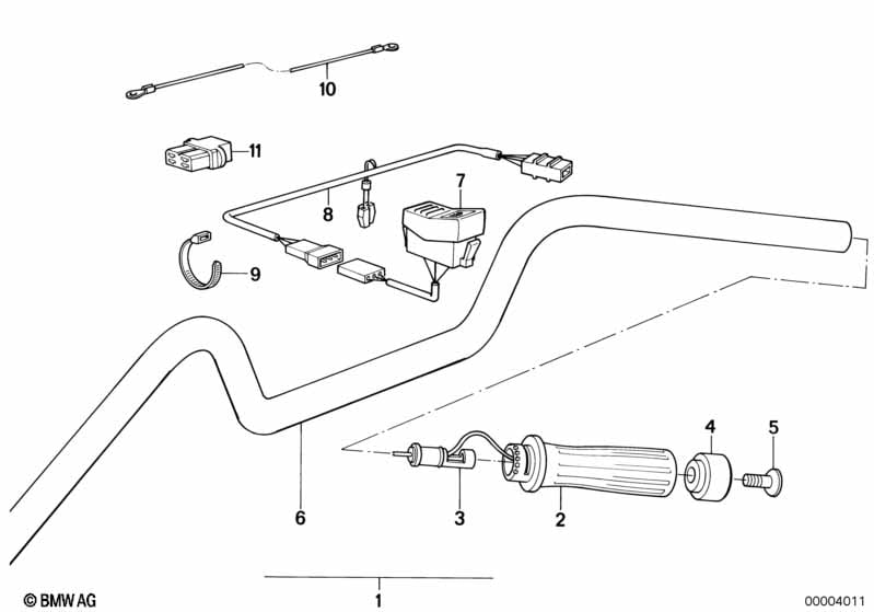 Genuine BMW 61312300080 Heated Handle, Right (Inc. R 100 R) | ML Performance UK Car Parts