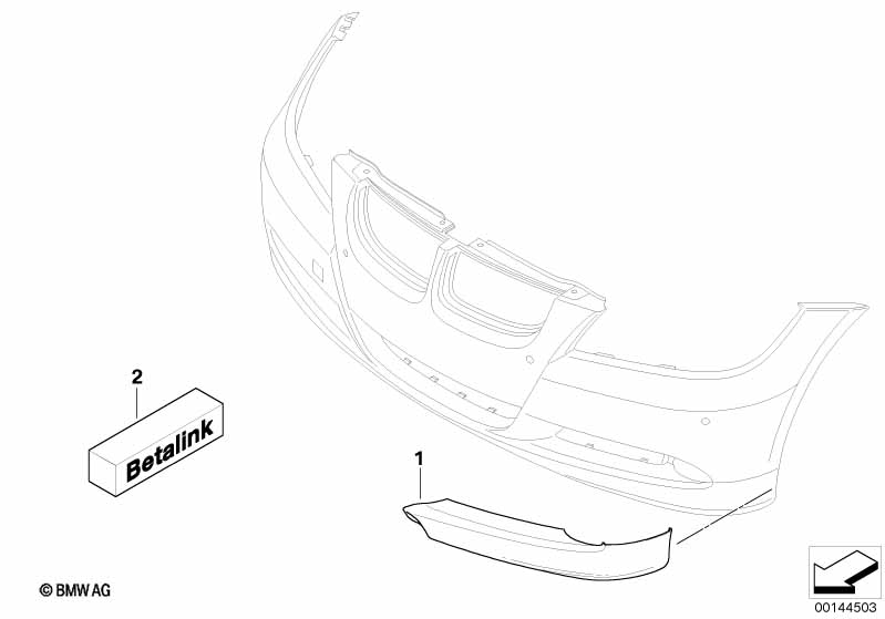 M Performance att.parts front spoiler