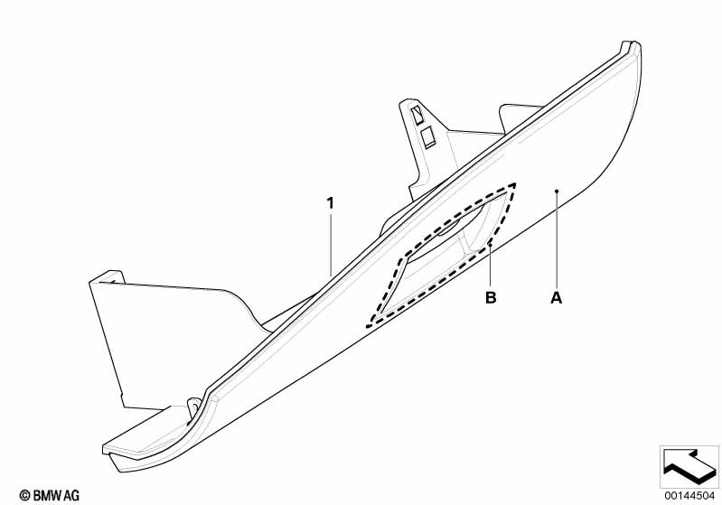 Individual glove compartment, leather
