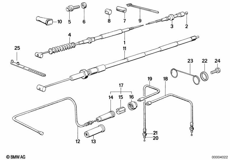 Genuine BMW 32731458090 Accelerator Bowden Cable, Left L=1130mm (Inc. R 80 GS, R 100 R & R 100 GS) | ML Performance EU Car Parts