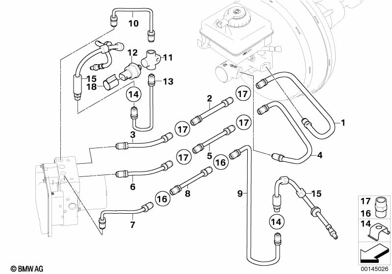 Genuine BMW 34336760914 E60 E63 E61 Distribution Piece M12X1 (Inc. 525i, 525d & 530i) | ML Performance UK Car Parts