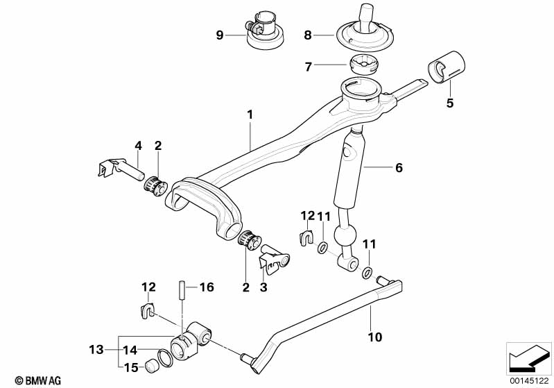 Genuine BMW 25117563940 E60 E61 Shifting Arm (Inc. 535xi) | ML Performance UK Car Parts