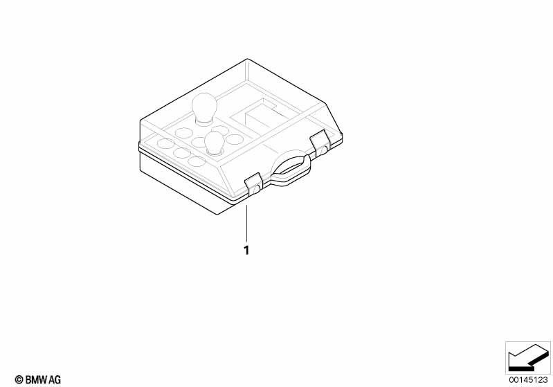 Spare bulbs box