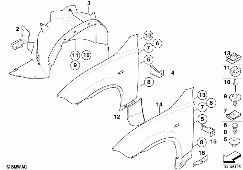 Genuine BMW 41353411330 E83 Bracket, Side Panel, Entrance (Inc. X3) | ML Performance EU Car Parts