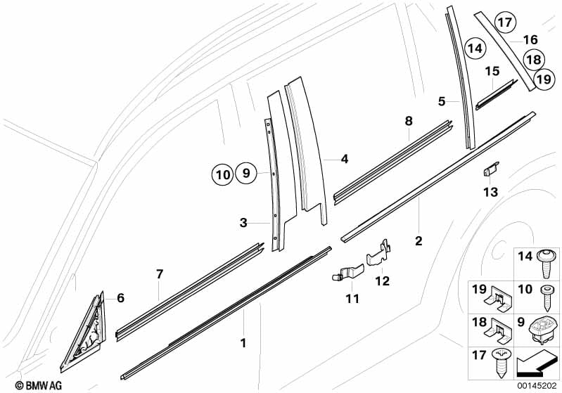 Exterior trim / Grille / Seals