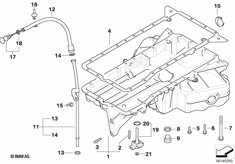 Genuine BMW 11137798479 E65 Gasket Steel (Inc. 745d) | ML Performance UK Car Parts