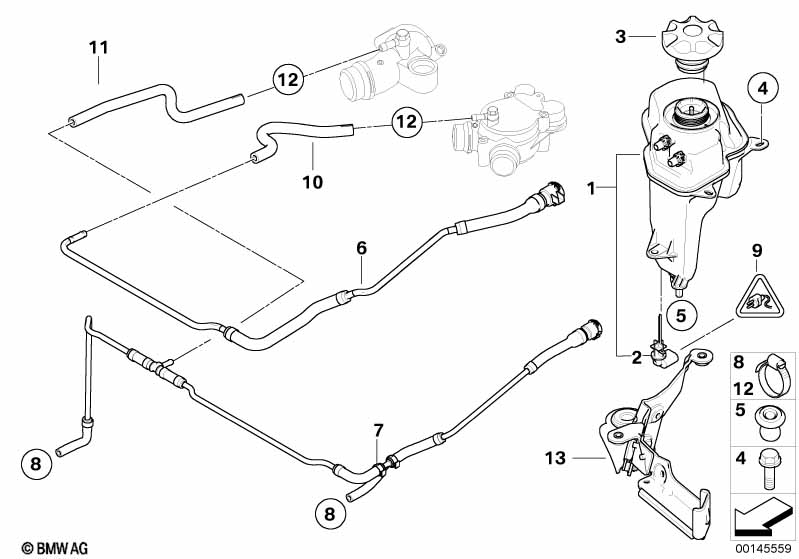 Genuine BMW 17112283345 E64 E60 E61 Expansion Tank (Inc. M5 & M6) | ML Performance UK Car Parts