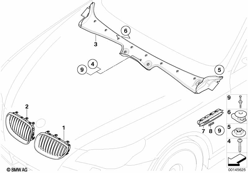 Exterior trim / grill