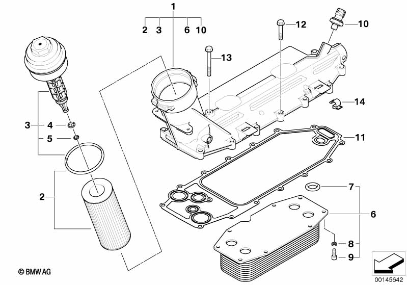 Genuine BMW 11427798484 E65 Heat Exchanger (Inc. 745d & M6 GT3) | ML Performance UK Car Parts