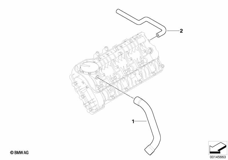Genuine BMW 11127797111 E65 Leakage Line Zyl. 5-8 (Inc. 745d) | ML Performance UK Car Parts
