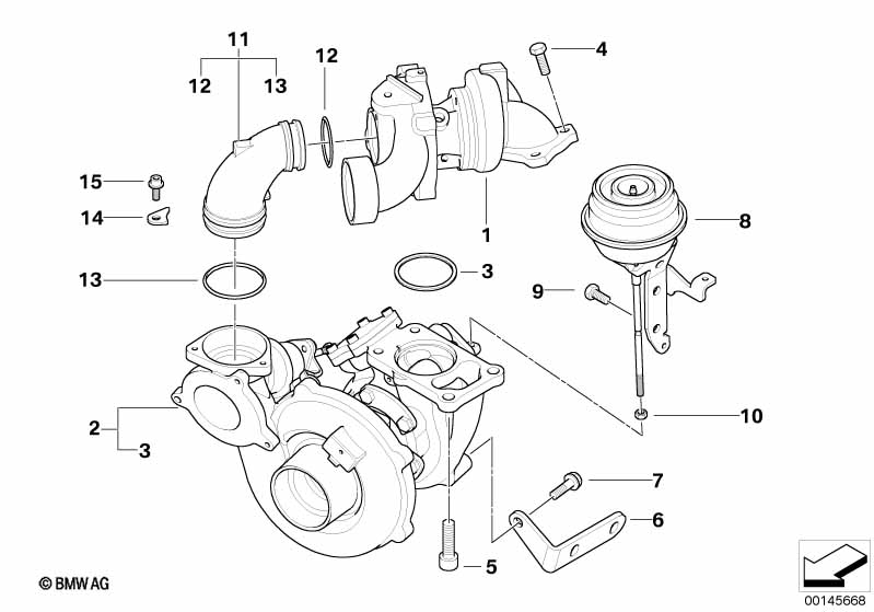 Genuine BMW 11657798458 E60 E61 Spacer Ring (Inc. 535d) | ML Performance UK Car Parts